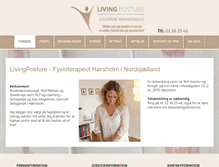Tablet Screenshot of livingposture.dk